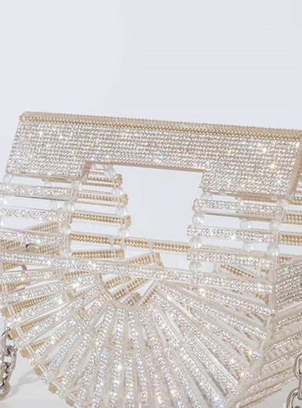 Amelia Hollow Out Half Round Crossbody Bag - Fashion Pov
