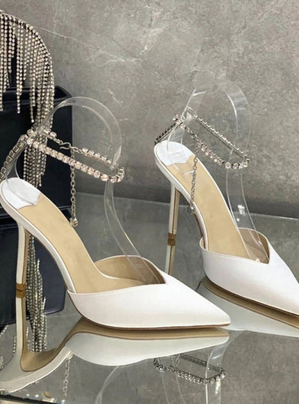 Ankle Rhinestone Heel - Fashion Pov