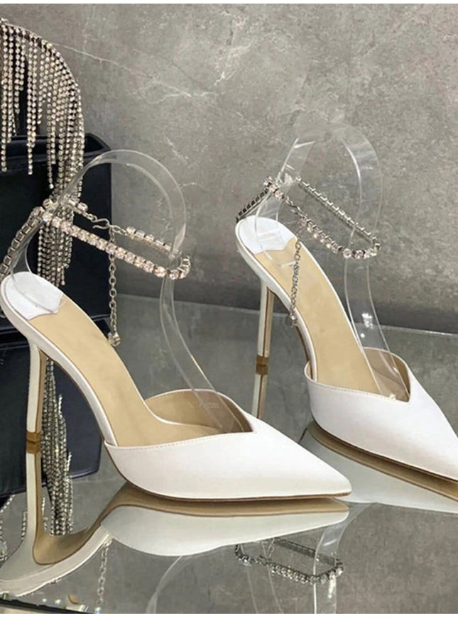 Ankle Rhinestone Heel - Fashion Pov
