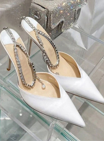 Ankle Rhinestone Heel - Fashion Pov