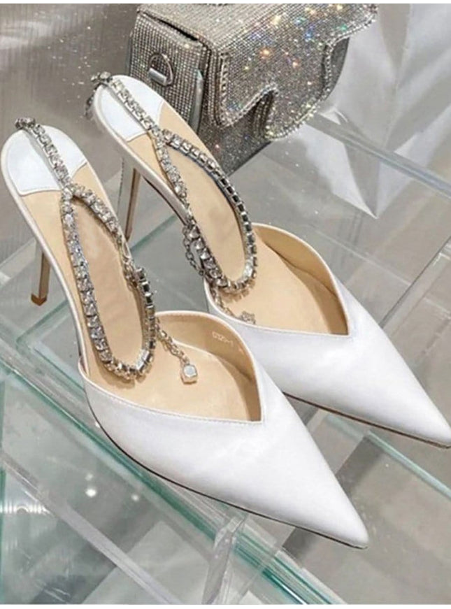 Ankle Rhinestone Heel - Fashion Pov