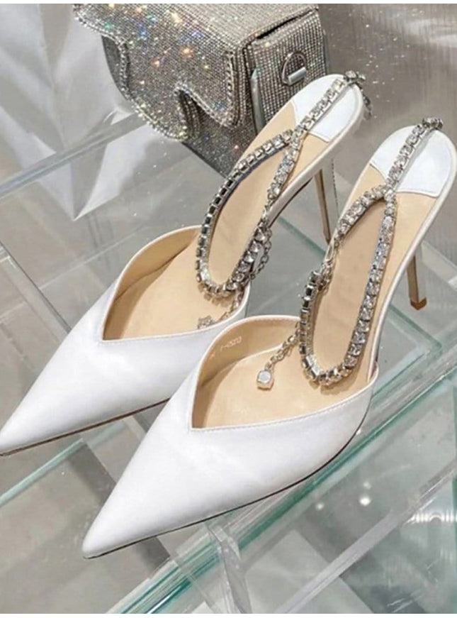 Ankle Rhinestone Heel - Fashion Pov