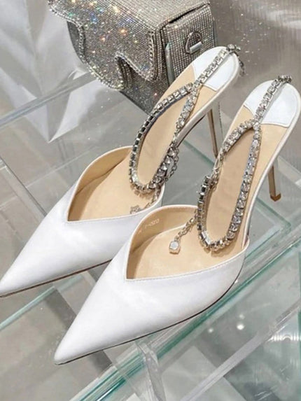 Ankle Rhinestone Heel - Fashion Pov
