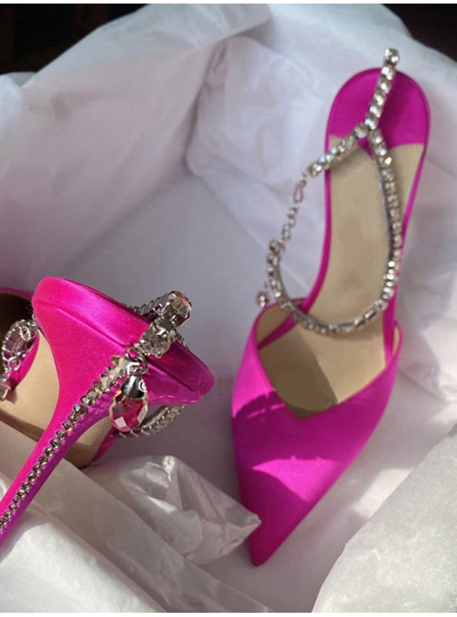 Ankle Rhinestone Heel - Fashion Pov