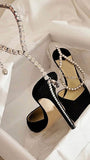 Ankle Rhinestone Heel - Fashion Pov