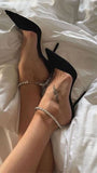 Ankle Rhinestone Heel - Fashion Pov