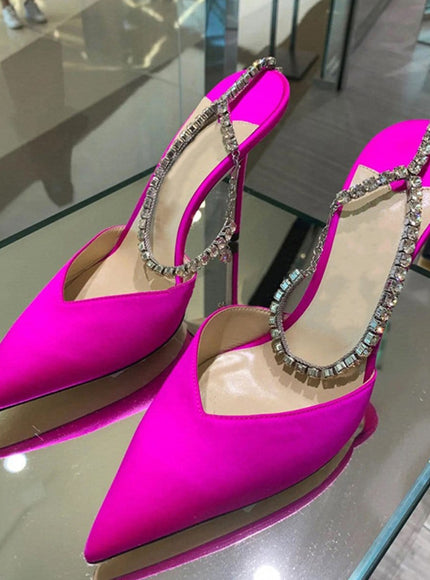 Ankle Rhinestone Heel - Fashion Pov