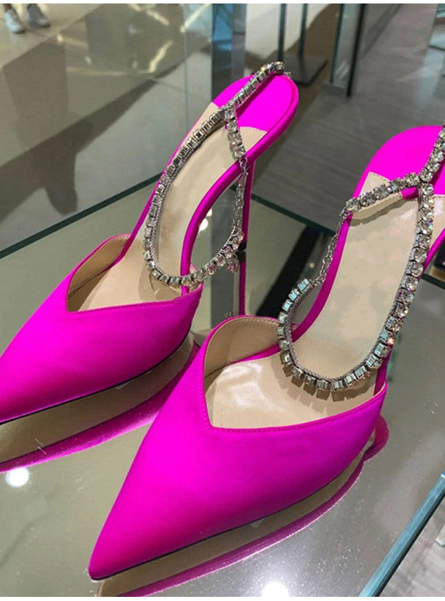 Ankle Rhinestone Heel - Fashion Pov