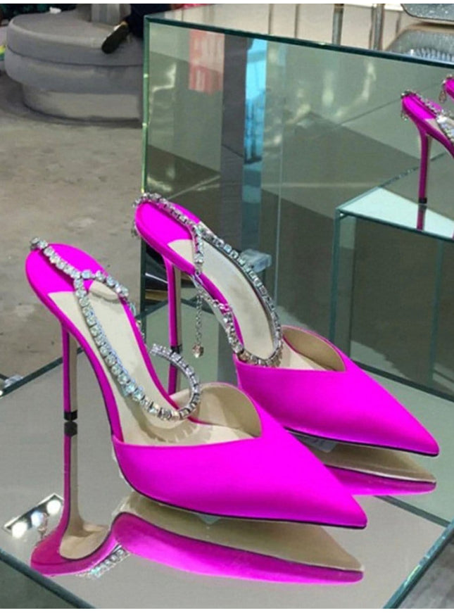 Ankle Rhinestone Heel - Fashion Pov