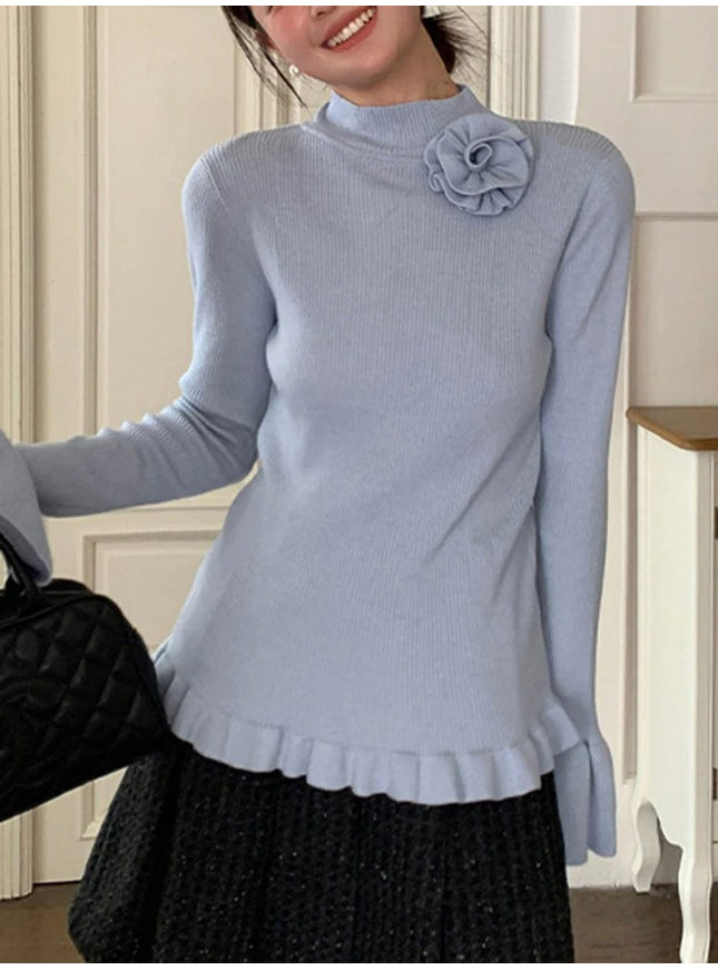 Annabelle Knitted Pullover Sweater - Fashion Pov