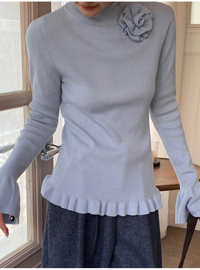 Annabelle Knitted Pullover Sweater - Fashion Pov