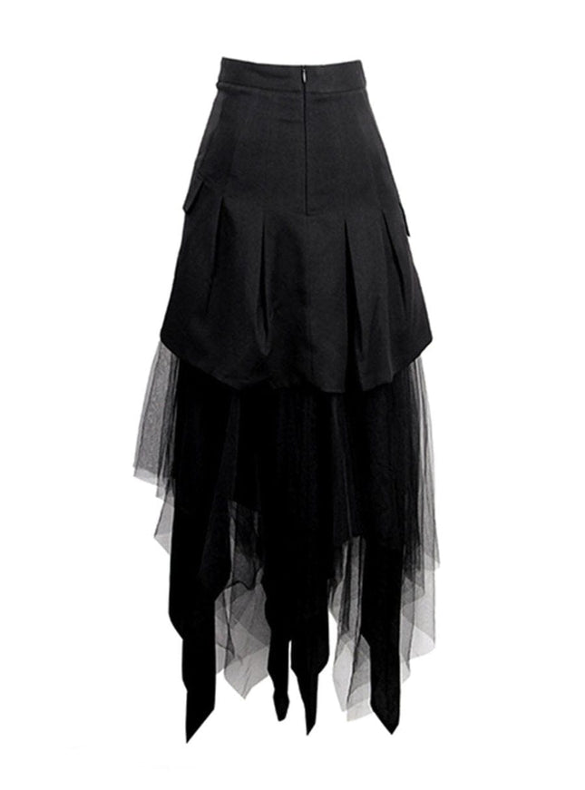 Anya Mesh Skirt In Black - Fashion Pov