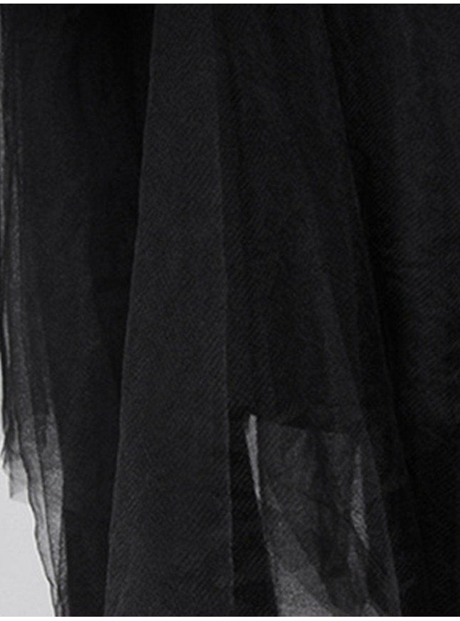 Anya Mesh Skirt In Black - Fashion Pov