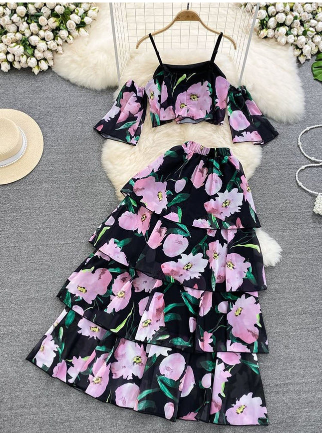 Archer Ruffle Top & Skirt Set - Fashion Pov