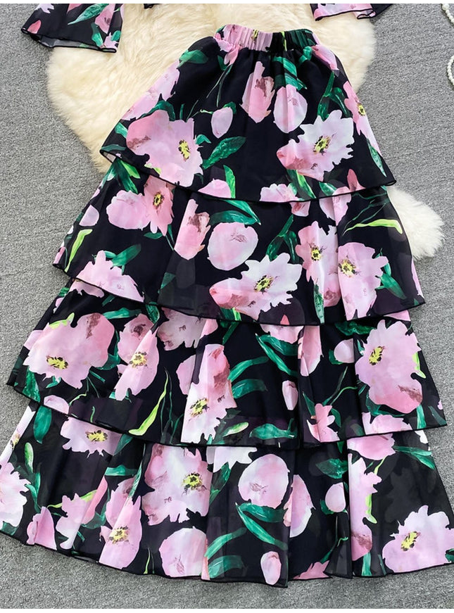 Archer Ruffle Top & Skirt Set - Fashion Pov