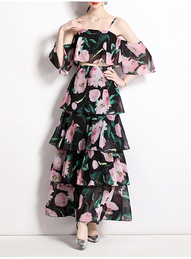 Archer Ruffle Top & Skirt Set - Fashion Pov