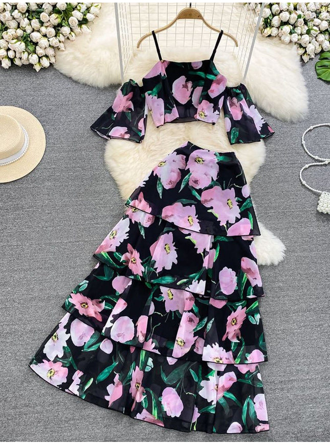 Archer Ruffle Top & Skirt Set - Fashion Pov