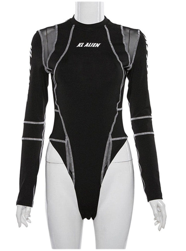 Aria Skinny Bodysuit Streetwear Top - Fashion Pov