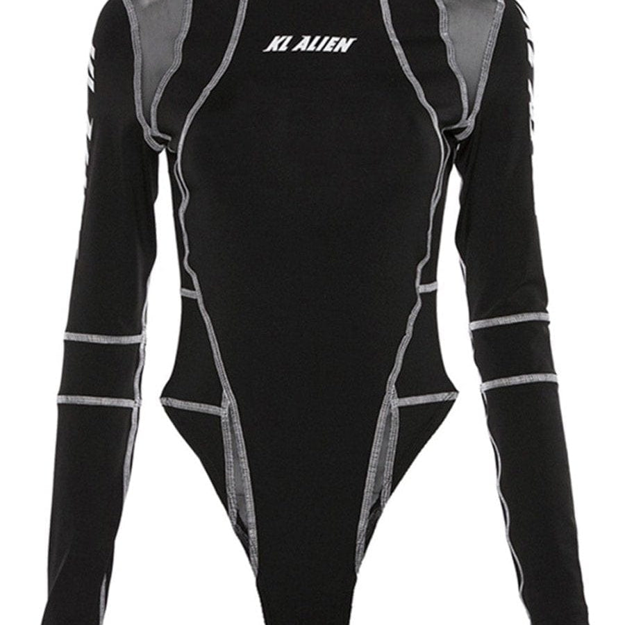 Aria Skinny Bodysuit Streetwear Top - Fashion Pov