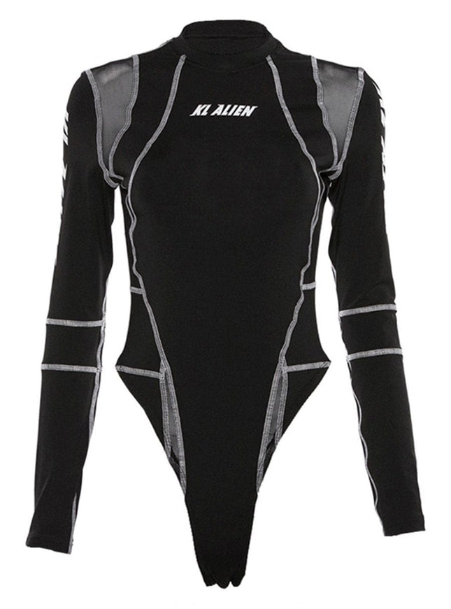 Aria Skinny Bodysuit Streetwear Top - Fashion Pov