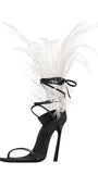 Bailey Feather Gladiator Thin Heel - Fashion Pov
