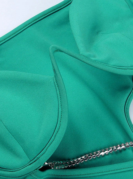 Brooks Diamond Hollow Out Mini Dress - Fashion Pov