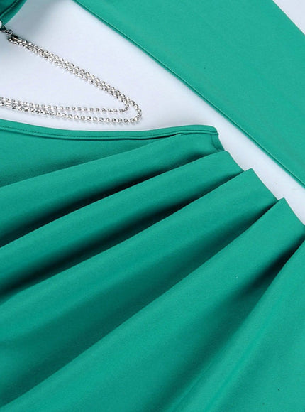 Brooks Diamond Hollow Out Mini Dress - Fashion Pov