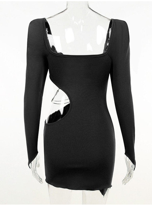 Brooks Diamond Hollow Out Mini Dress - Fashion Pov