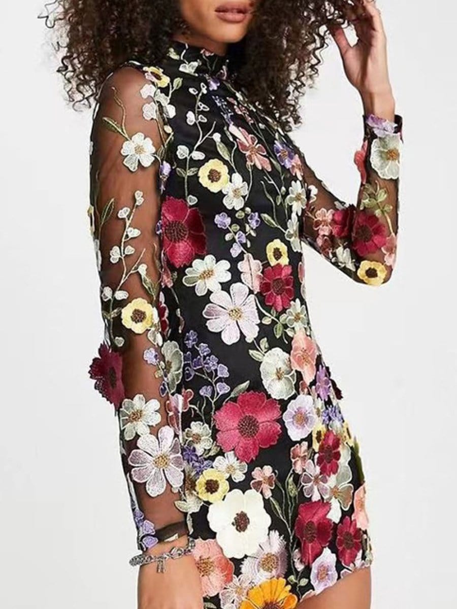 Charlotte Floral Mini Dress - Fashion Pov