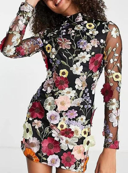 Charlotte Floral Mini Dress - Fashion Pov