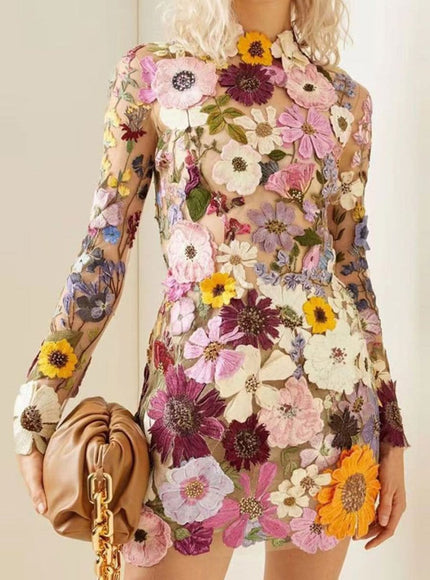 Charlotte Floral Mini Dress - Fashion Pov