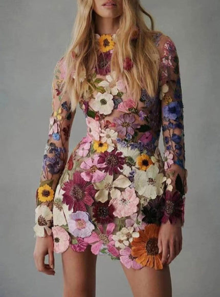 Charlotte Floral Mini Dress - Fashion Pov
