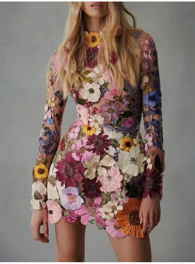 Charlotte Floral Mini Dress - Fashion Pov