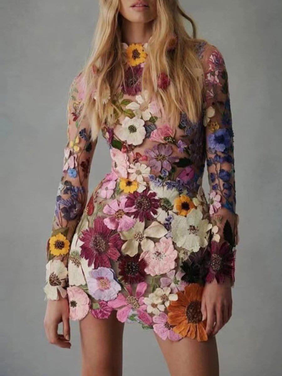 Charlotte Floral Mini Dress - Fashion Pov