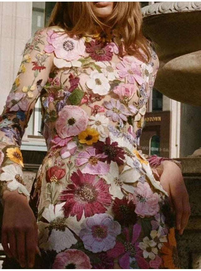Charlotte Floral Mini Dress - Fashion Pov