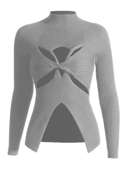 Chiara Hollow Out Knit Sweater - Fashion Pov