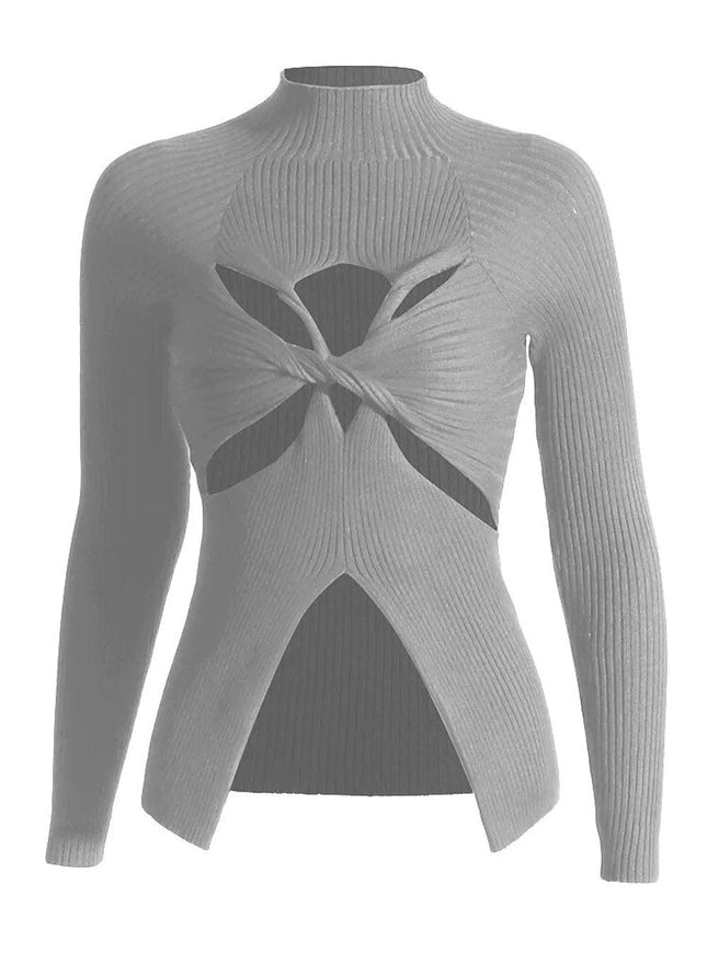 Chiara Hollow Out Knit Sweater - Fashion Pov
