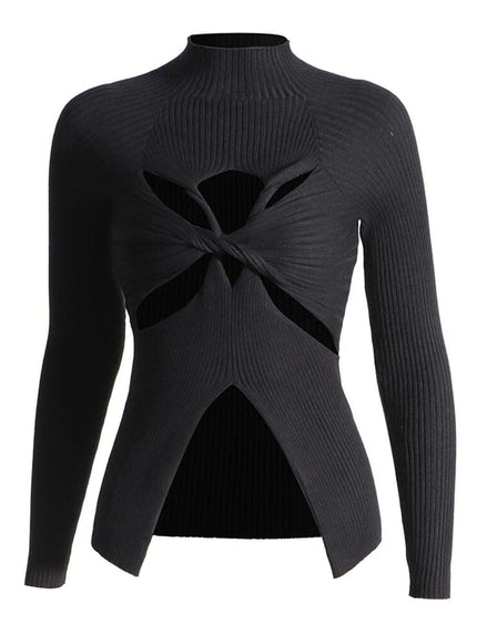 Chiara Hollow Out Knit Sweater - Fashion Pov