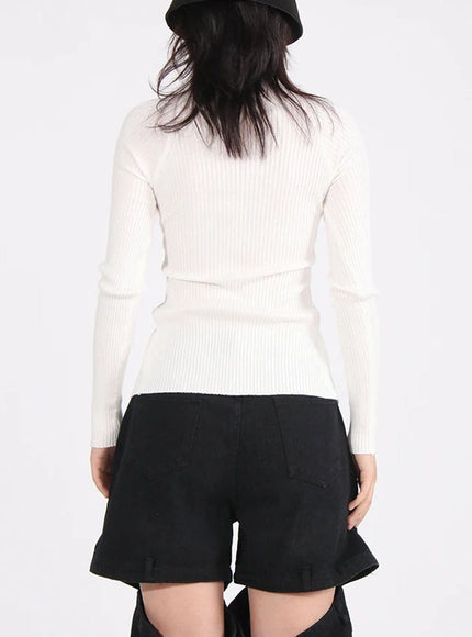 Chiara Hollow Out Knit Sweater - Fashion Pov