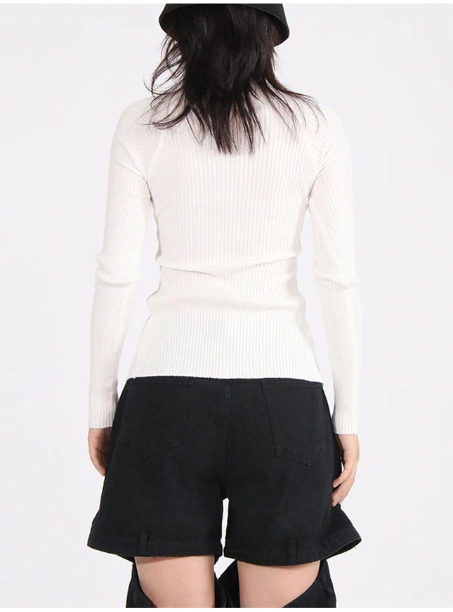 Chiara Hollow Out Knit Sweater - Fashion Pov