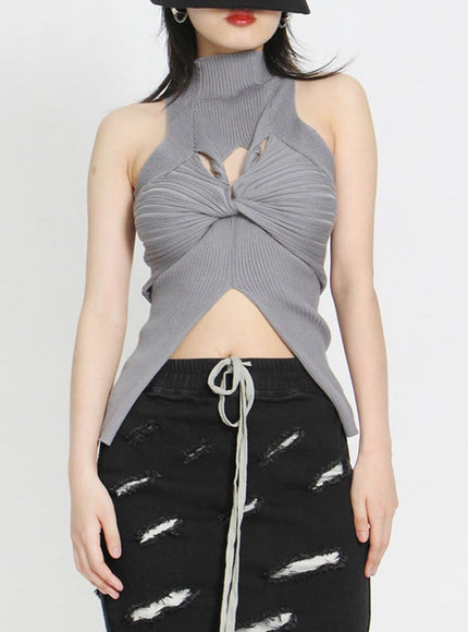 Claire Cut Out Vest Top - Fashion Pov