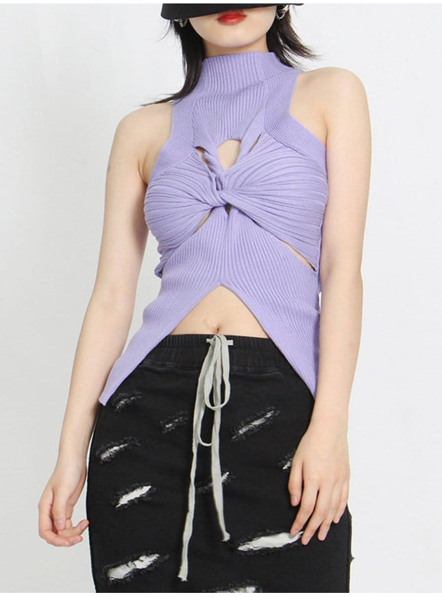 Claire Cut Out Vest Top - Fashion Pov