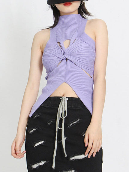 Claire Cut Out Vest Top - Fashion Pov
