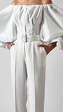 Clara Off Shoulder Lantern Sleeve Top - Fashion Pov