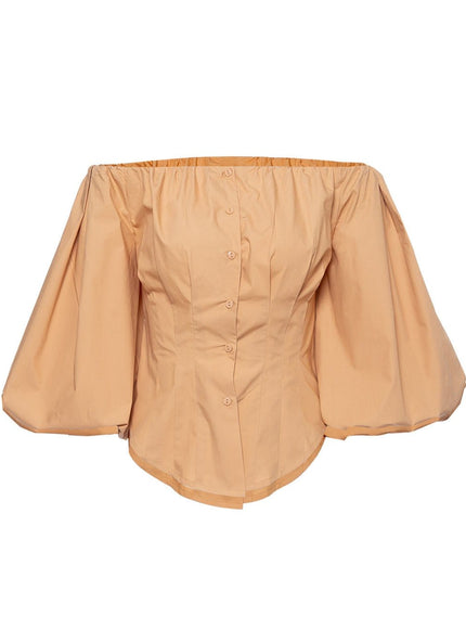 Clara Off Shoulder Lantern Sleeve Top - Fashion Pov