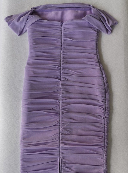 Claudia Bodycon Off Shoulder Midi Dress - Fashion Pov