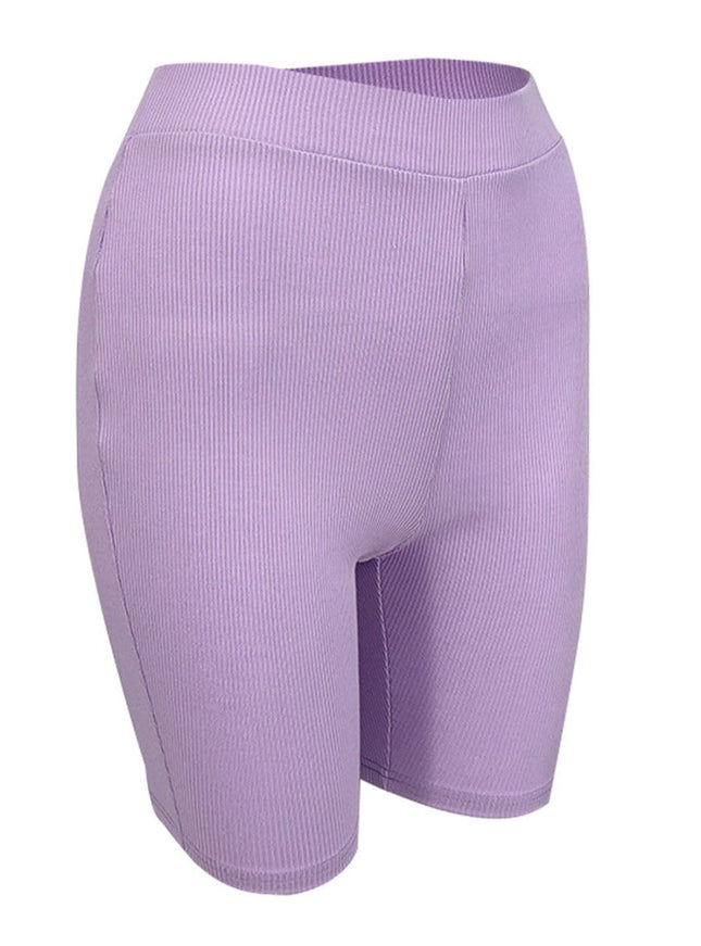 Colette Ribbed Bodycon Short - Fashion Pov