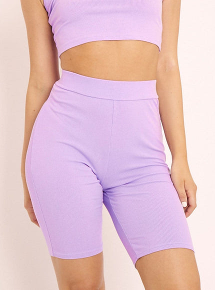 Colette Ribbed Bodycon Short - Fashion Pov