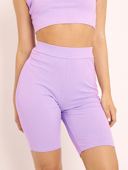 Colette Ribbed Bodycon Short - Fashion Pov