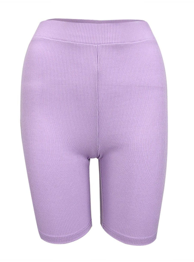 Colette Ribbed Bodycon Short - Fashion Pov